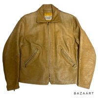 60's "BATES"   MOTORCYCLE  LEATHER JACKET   SIZE：40 M