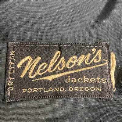 画像2: 50's "Nelson's"  ARM LEATHER  BASEBALL JACKET   SIZE：46