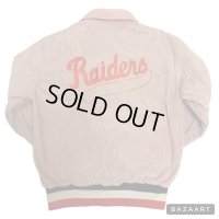 -1990's "DeLONG"　PINK　襟付き CORDUROY　BASEBALL JACKET　wirh EMBROIDERY