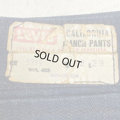 画像2: early 60's DEAD STOCK　with FLASHER　LEVI'S　「SHORT HORN」　TAG 　”CALIFORNIA　RANCH PANTS"　W 32 × L 29　Good size !!