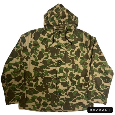 画像1: 50's "SEARS"　EGGPLANT CAMO.　PATTERN　HOODED　HUNTING JACKET　rare !!