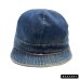 画像3: -50's  6 pannels   DENIM  WORK   CAP     good size !!