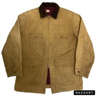 late 50's　”SEARS”　FULL ZIP.　BROWN DUCK　COVERALL JACKET　with　Light Cotton Flannel　Liner