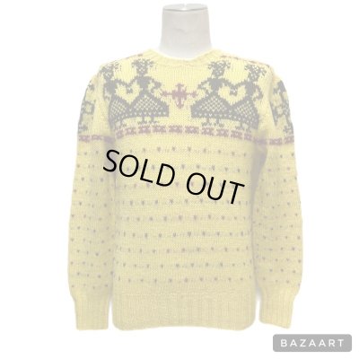 画像12: -50's "BROOKS BROTHERS"　UNUSUAL COLOR　JACGUARD　WOOL KNIT　very rare !!　