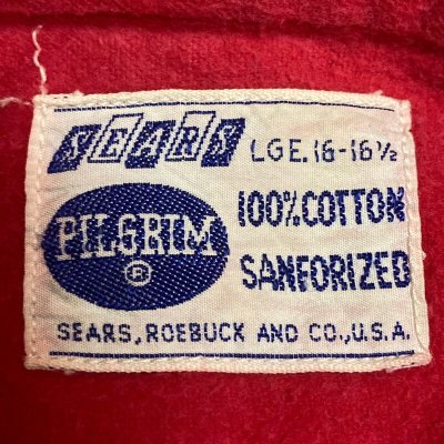 画像2: 50's- "SEARS　PILGRIM"　PINK　HEAVY FLANNEL　SHIRTS　SIZE:L　unusual good color !!　PINK !!