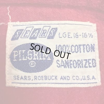 画像2: 50's- "SEARS　PILGRIM"　PINK　HEAVY FLANNEL　SHIRTS　SIZE:L　unusual good color !!　PINK !!　　very rare color !!