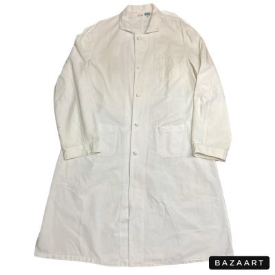 画像1: 40's- "MARKS　＆　SONS　INC.”　COTTON LINEN　WORK COAT　SIZE:46　big size !!　good button !!