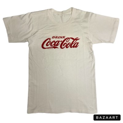 画像1: 50's-　”DRINK　COCA COLA”　FLOCK PRINTED　Tee SHIRTS　SPECIAL!!