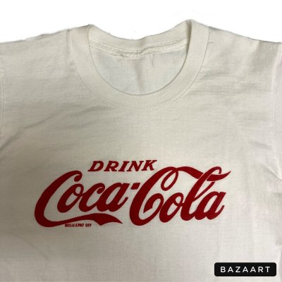 画像2: 50's-　”DRINK　COCA COLA”　FLOCK PRINTED　Tee SHIRTS　SPECIAL!!