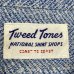 画像2: -50's "TWEED TONES"　COTTON　FLANNEL　SHIRTS　マチ付き　H.B.T. 織り !!　Rare !! (2)