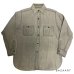 画像1: 40's "HERCULES"　GRAY　HEAVY FLANNEL　SHIRTS　マチ付き　good size !!　rare !! (1)