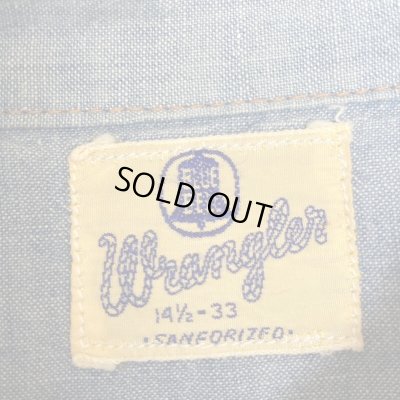 画像2: 1952's-1953's "Wrangler"　「29MW」　WESTERN　CHAMBRAY　SHIRTS　with　DIAGONAL POCKETS　very rare !!