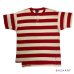 画像1: 80's "ANCHER BAY"　HENRY NECK　RED / WHITE　WIDE BORDER　Tee SHIRTS　SIZE:XL (1)