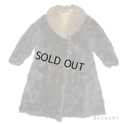 画像1: 1910's- "Georges Causard"　SHAWL COLLAR　REAL　GRIZZLY　HAIR ON HIDE　COAT　SPECIAL　very old !!　　