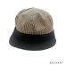 画像3: 50's DEAD STOCK　"BLACK × BLACK　PIN-STRIPE”　6 PANNELS　COTTON　TWILL　WORK　CAP