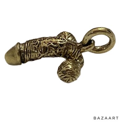 画像2: 70's DEAD STOCK　BRASS　”PENIS"　motif　PENDANT TOP