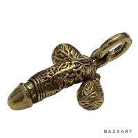 70's DEAD STOCK　BRASS　”PENIS"　motif　PENDANT TOP