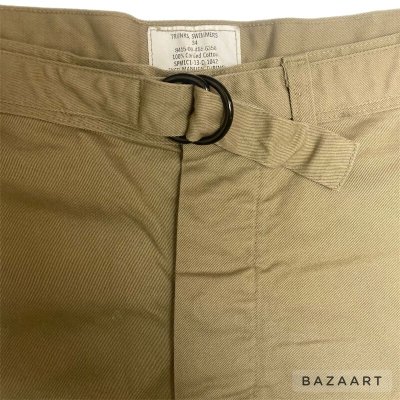 画像2: ”U.S.ARMY”　MILITARY　CHINO SHORT PANTS　with　BELT　and 　BUTTON FLY　FRONT　SIZE：W34　水陸両用 !!