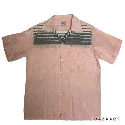 画像1: 50's "PENNEY'S　TOPFLIGHT”　「DAN-RIVER　COTTON」　”PINK × GRAY”　GRADATION　SHORT SLEEVE　SHIRTS