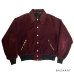 画像2: 50's　”ZEBRA　PATTERN”　「BURGUNDY CORDUROY　×　BLACK SATIN」　REVERSIBLE　JACKET　SIZE表記：44　SPECIAL !!　 (2)