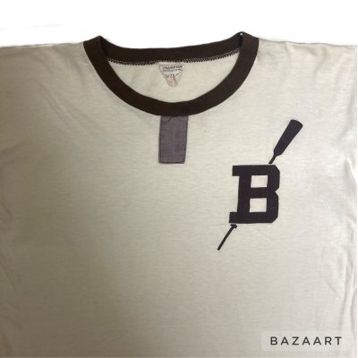 画像2: 60's "CHAMPION"　PRODUCT TAG　「BROWN UNIVERSITY　BOAT TEAM」　Tee SHIRTS　with　RAYON　GAZETTE（チョコチン）　rare !!