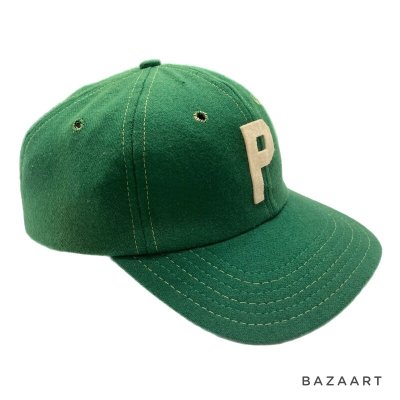 画像2: 60's DEAD STOCK　BASEBALL CAP　with FELT PATCH "P"