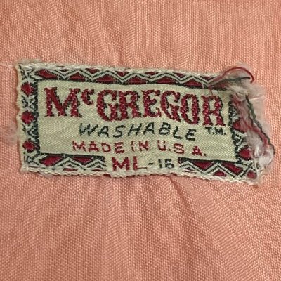 画像2: 50's "McGREGOR"　COTTON　SHORT SLEEVE　SHIRTS　PINK × GRAY　SIZE:ML