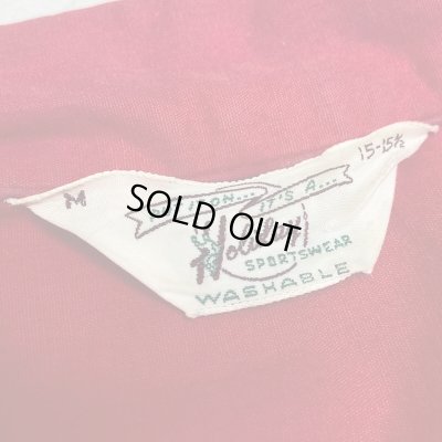 画像2: 50's "Holiday"　COTTON　BOWLING SHIRTS　with　「?」GOOD EMBROIDERY