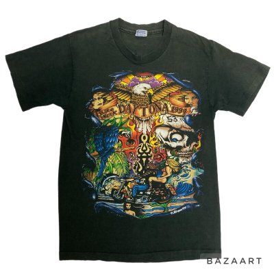 画像1: 1994's　”DAYTONA　BIKE WEEK　1994”　TATTOO　motif　両面 PRINTED Tee SHIRTS