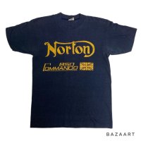 80's "Norton　Comando　850”　PRINTED Tee SHIRTS　made in U.S.A.