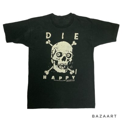 画像1: 1990's "BELLY ACRES"　「SKULL &　CROSSBOBNES」　PRINTED Tee SHIRTS