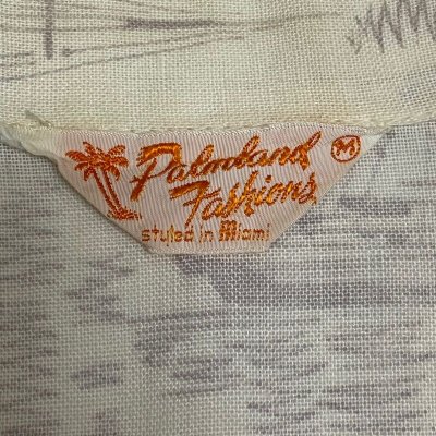 画像2: 50's "Palmland Fashion"　MIAMI STYLE（ビリヤード STYLE）　RAYON HAWAIIAN SHIRTS　SIZE:M