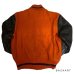 画像8: 50's "W.H.Whiting"　BLACK × ORANGE　ARM LEATHER　BASEBALL JACKET　with BULLDOG PATCH　and DOUBLE RIB KNIT