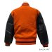 画像19: 50's "W.H.Whiting"　BLACK × ORANGE　ARM LEATHER　BASEBALL JACKET　with BULLDOG PATCH　and DOUBLE RIB KNIT