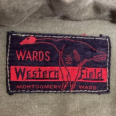 画像2: 30's "Montgomery　Ward"　「WARDS　WESTERN FIELD」　OLIVE GREEN　DUCK　HUNTING JACKET　good condition !!