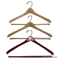 60's- "BROOKS BROTHERS"　and　”Mc GREGOR"　OLD　WOOD　HANGER　　3ps. SET