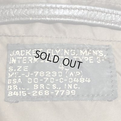 画像2: 1970's　VIETNAM WAR　"U.S.NAVY"　”U.S.M.C.”　「G-1」　LEATHER　FLIGHT　JACKET　SIZE:40
