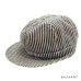 画像1: 60's　PRINTED　HICKORY STRIPE　6 PANNELS　WORK CAP (1)