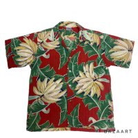 50's ”Gantner”　SEERSUCKER　「BANANA」　PATTERN　HAWAIIAN　SHIRTS　good motif !!