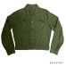 画像1: 50's "SEARS　ROEBUCKS"　GREEN　COTTON SATEEN　JACKET　with WALDES　KOVER ZIPPER　 (1)