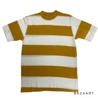 60's "CAMPUS"　MUSTARD　WIDE BORDER　Tee SHIRTS