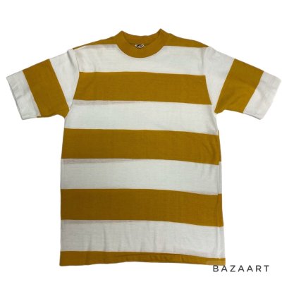 画像1: 60's "CAMPUS"　MUSTARD　WIDE BORDER　Tee SHIRTS