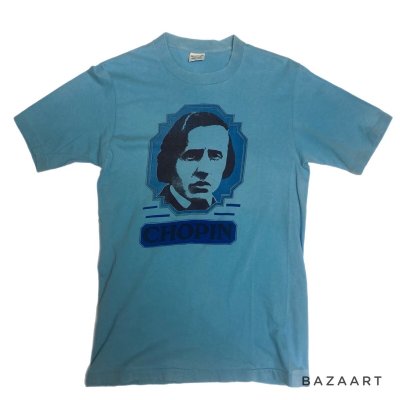 画像1: 70's　”CHOPIN"　MUSISIAN　PRINTED Tee SHIRTS