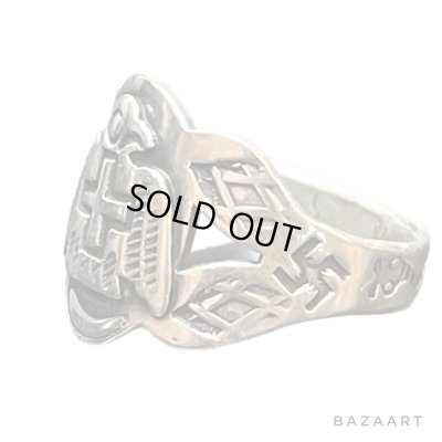 画像2: -30's "NAVAJO"　「卍」「SNAKE」「THUNDERBIRD」　MOTIF　COIN SILVER RING