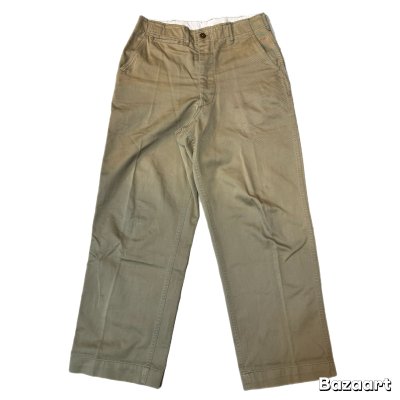 画像2: 1945's "U.S.ARMY"　BUTTON FLY　CHINO　PANTS　サイド ダブル・ステッチ　SIZE：W 32 × L 29