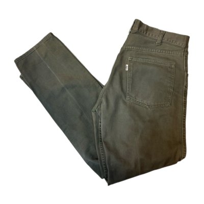 画像1: 60's "LEVI'S　518"　「big E」　COTTON　TWILL　SLIM　FIT　PANTS　W 32.5 × L 31