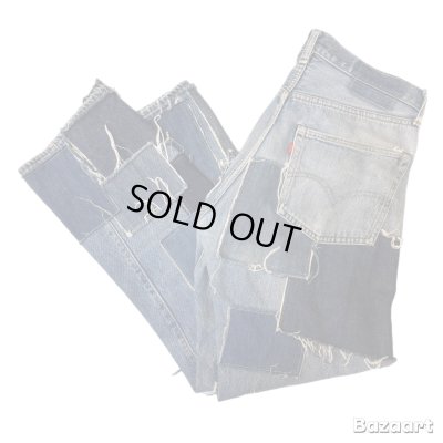 画像1: 70's "LEVI'S　501"　「66 前期」　PATCH　WORK　DENIM　PANTS　W 34 × L 28.5