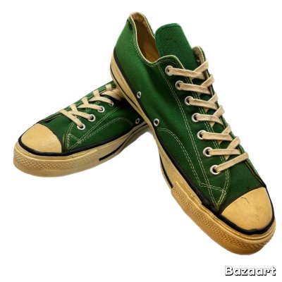 画像2: 70's MINT CONDITION　”CONVERSE　CHUCK TALOR”　Lo. CUT　GREEN　SIZE：12 1/2　