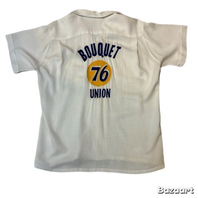 画像1: 50's "ANGELTOWN"　「76 UNION」　RAYON　BOWLING　SHIRTS　SIZE表記：M