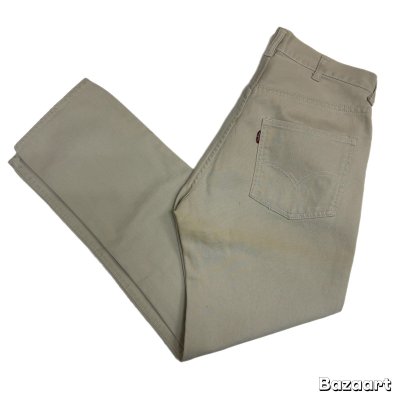 画像1: 60's "LEVI'S　911 B"　COTTON　PIQUE　PANTS　big E　WAIST SINGLE STITCH　SIZE：W 32 × L 28